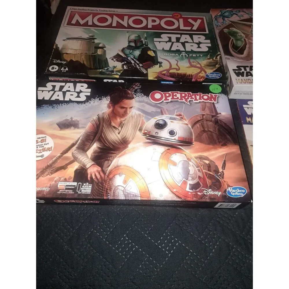 Lot of New & Pre-Owned Star Wars Games inc 2x Operation - Monopoly bonus book